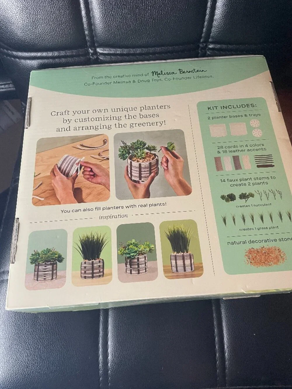 Lifelines FlowCrafts, Cord-Wrapped Planters-NWT